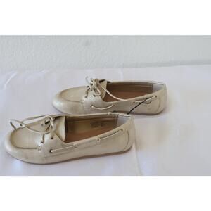 Time & Tru Metallic Gold Boat Shoes Loafers – Size 9 – NWOT
